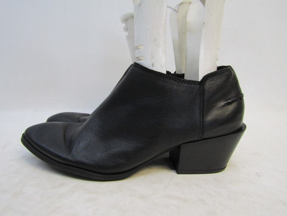 Franco Sarto Womens Size 9.5 M Black Zip Ankle Fashion Boots Booties